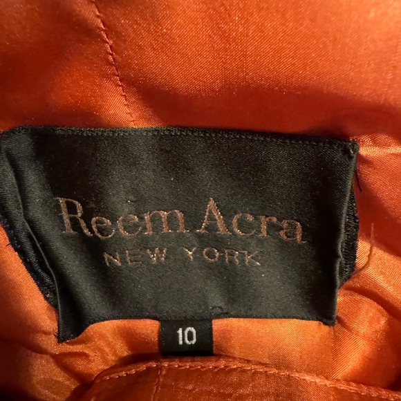 Reem Acra Copper Satin Gown - size 10 - Picture 13 of 14